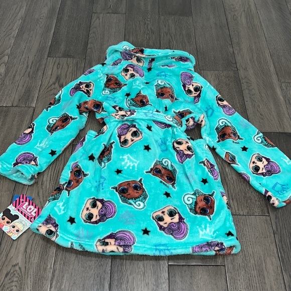 NWT L.O.L. surprise fleece like plush girls robe - Picture 3 of 5